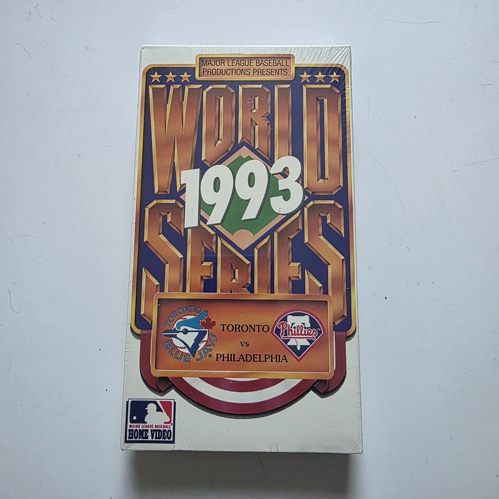 Sealed 1993 World Series VHS Tape Toronto Vs Philadelphia